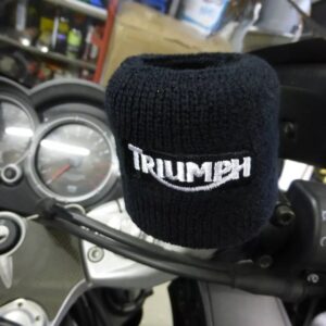 Triumph Brake Reservoir Sock - Black / White
