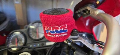 HRC/Honda Brake/Clutch Reservoir Cover Red